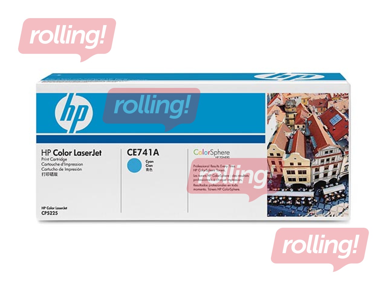 Tonera kasete HP CLJ CP5225, ciānzila, (7300 lpp.)