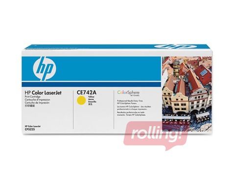 Tonera kasete HP CLJ CP5225, dzeltena, (7300 lpp.)
