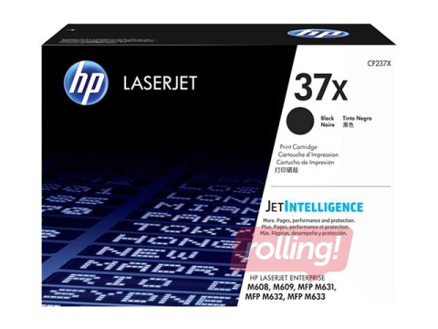 HP 37X High Yield Black Original LaserJet Toner Cartridge (25000 pages)