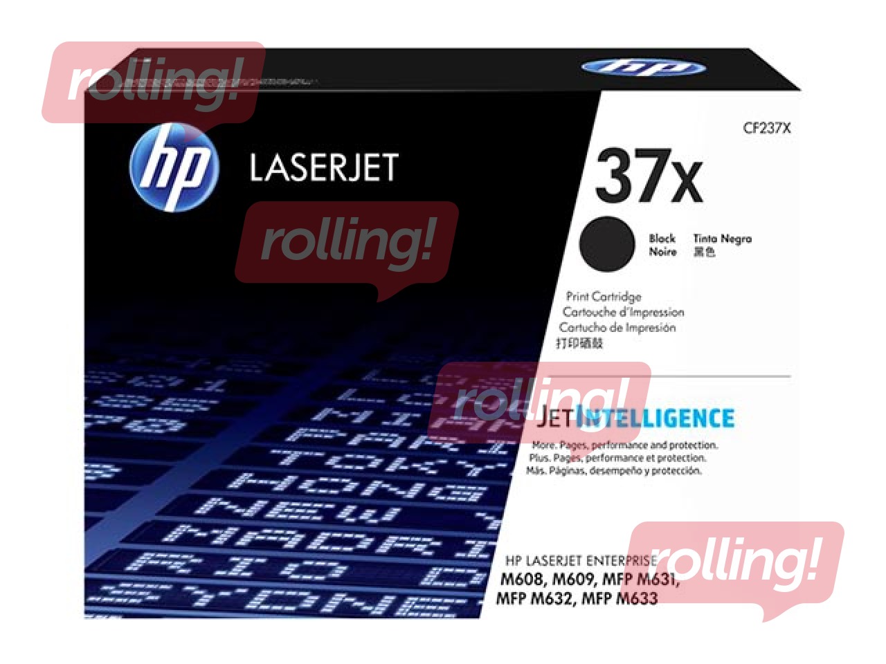 Tonera kasete HP 37X, Melna (25000 lpp)