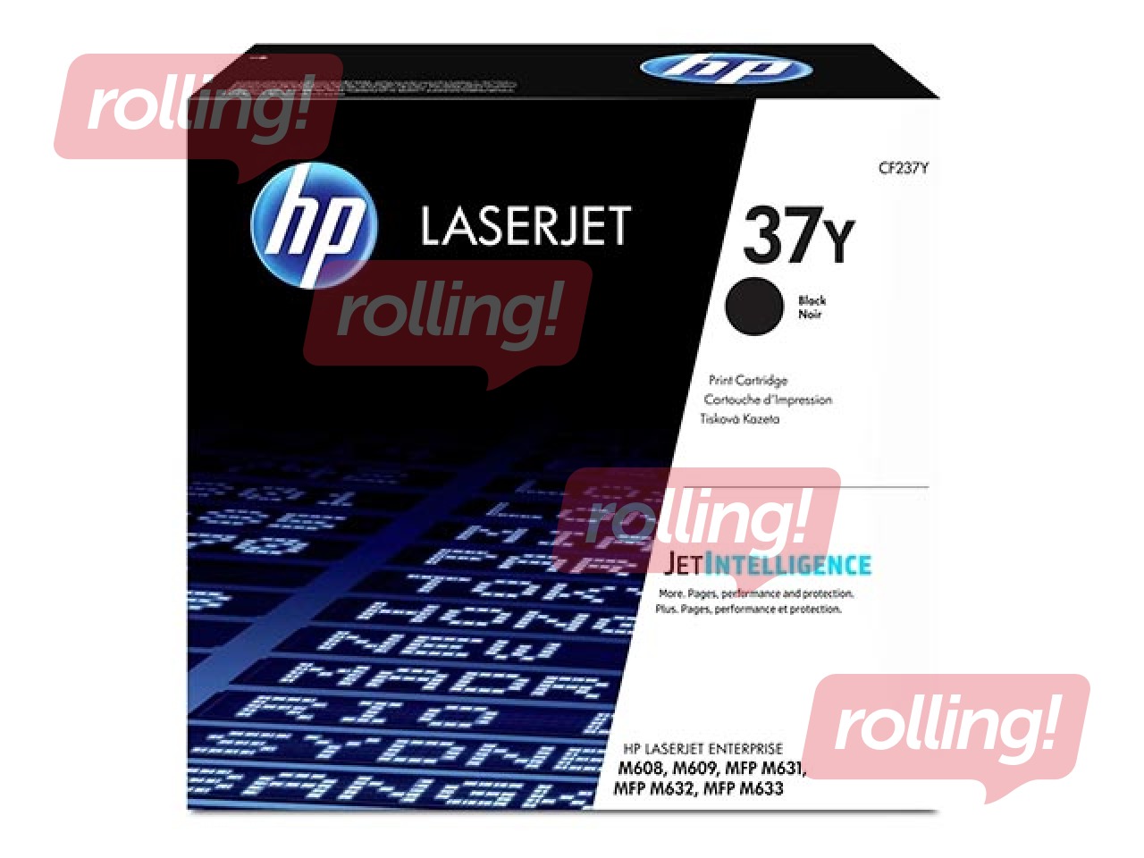 Toonerkassett HP 37Y, must (41000 lk)