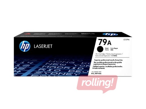 Tonera kasete HP 79A, melna (1000 lpp)