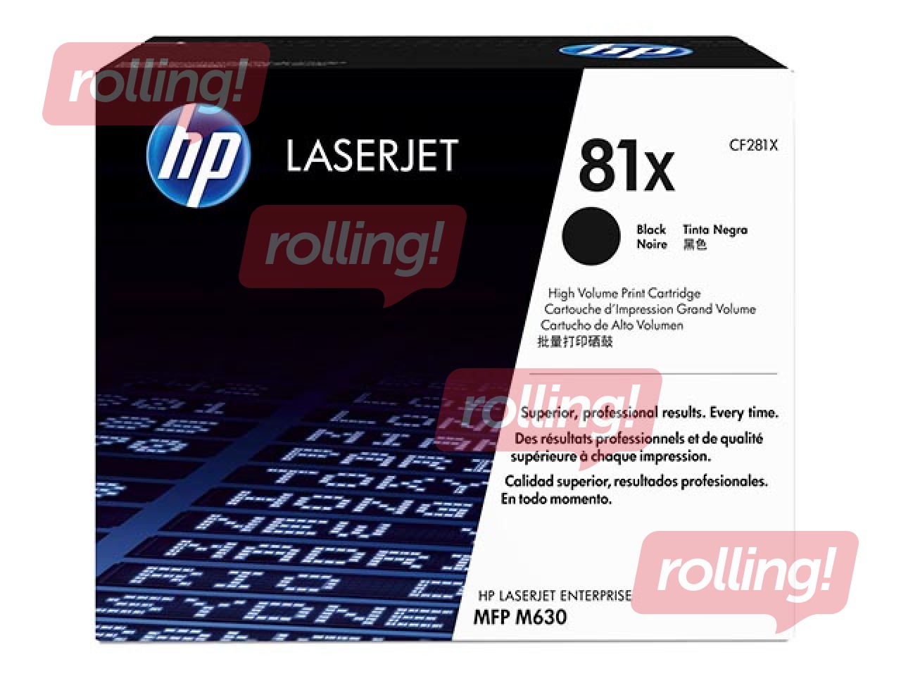 HP 81X must tooner LJ Enterprise MFP M631