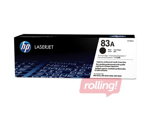 Tonera kasete HP 83A, melna, (1500 lpp.)