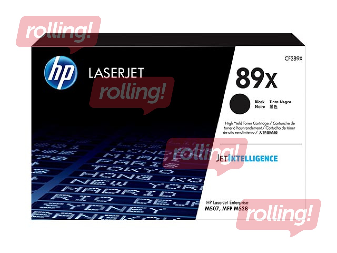Toonerkassett HP CF289X, must, 10000 lk.