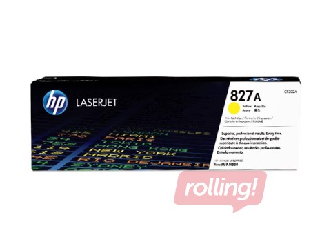 Tonera Kasete HP 827A, Dzeltena (32500 lpp)