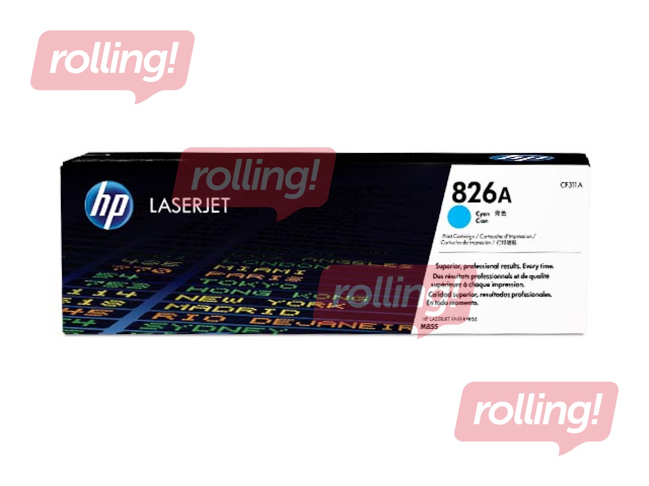 Tonera Kasete HP 826A, ciānzila (31500 lpp)