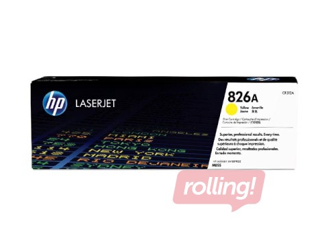Tonera Kasete HP 826A, dzeltena (31500 lpp)