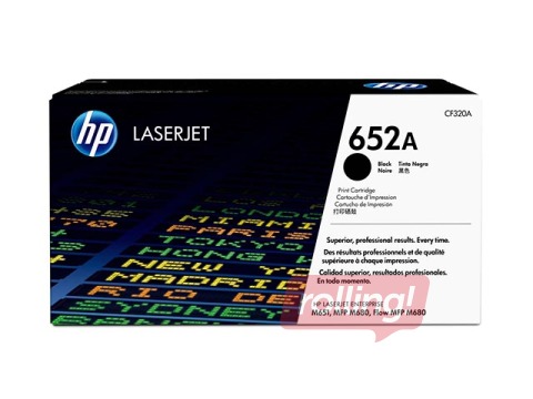 Tonera Kasete HP 652A Melna LaserJet Enterprise M651/MFP M680, 11500 pages