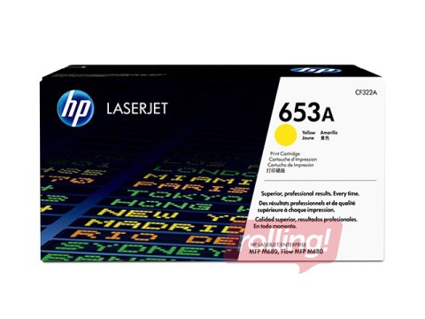 Tonera kasete HP 653A Dzeltena LaserJet Enterprise MFP M680, 16500 lpp
