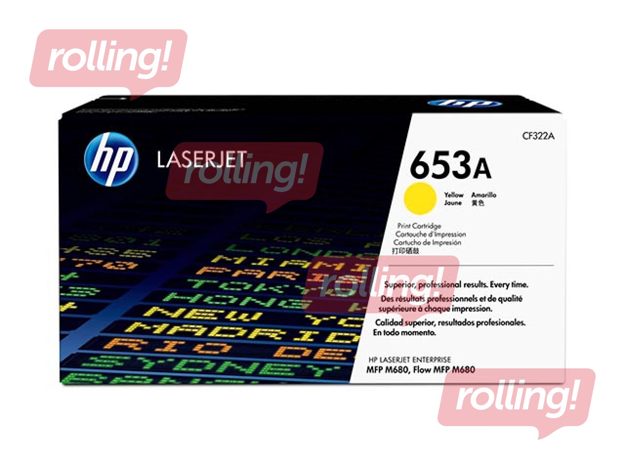 Tonera kasete HP 653A Dzeltena LaserJet Enterprise MFP M680, 16500 lpp