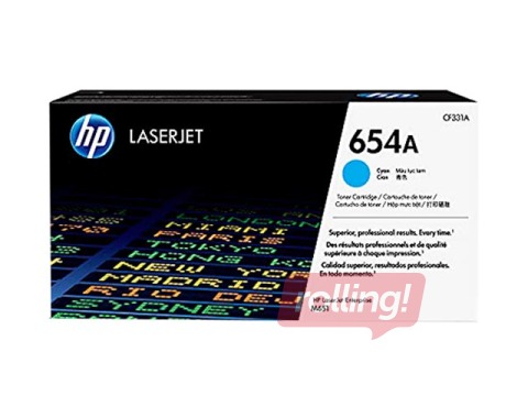 Tonera kasete HP Color LaserJet Enterprise M651, Cianzila (15000 lpp)
