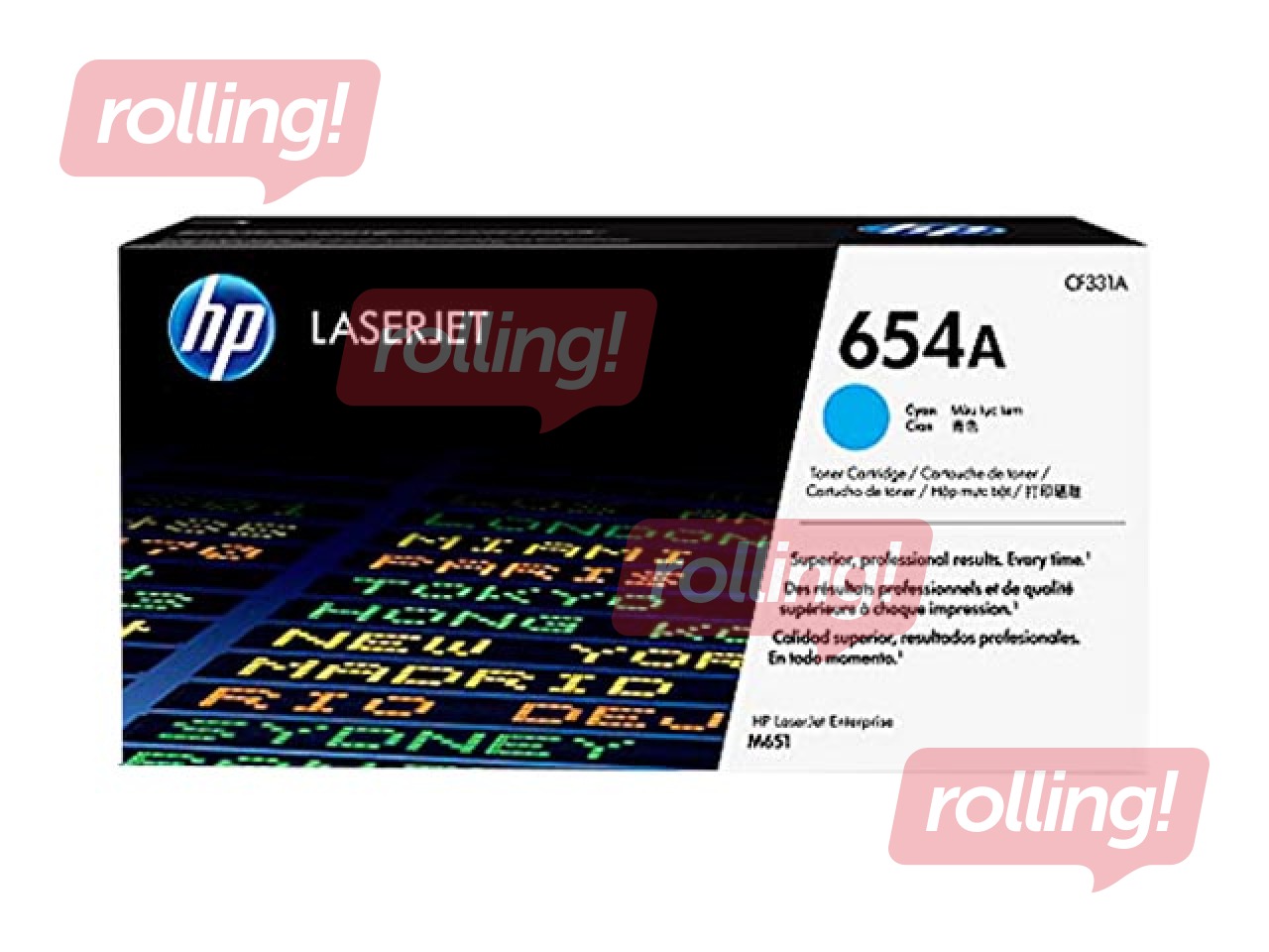 Tonera kasete HP Color LaserJet Enterprise M651, Cianzila (15000 lpp)