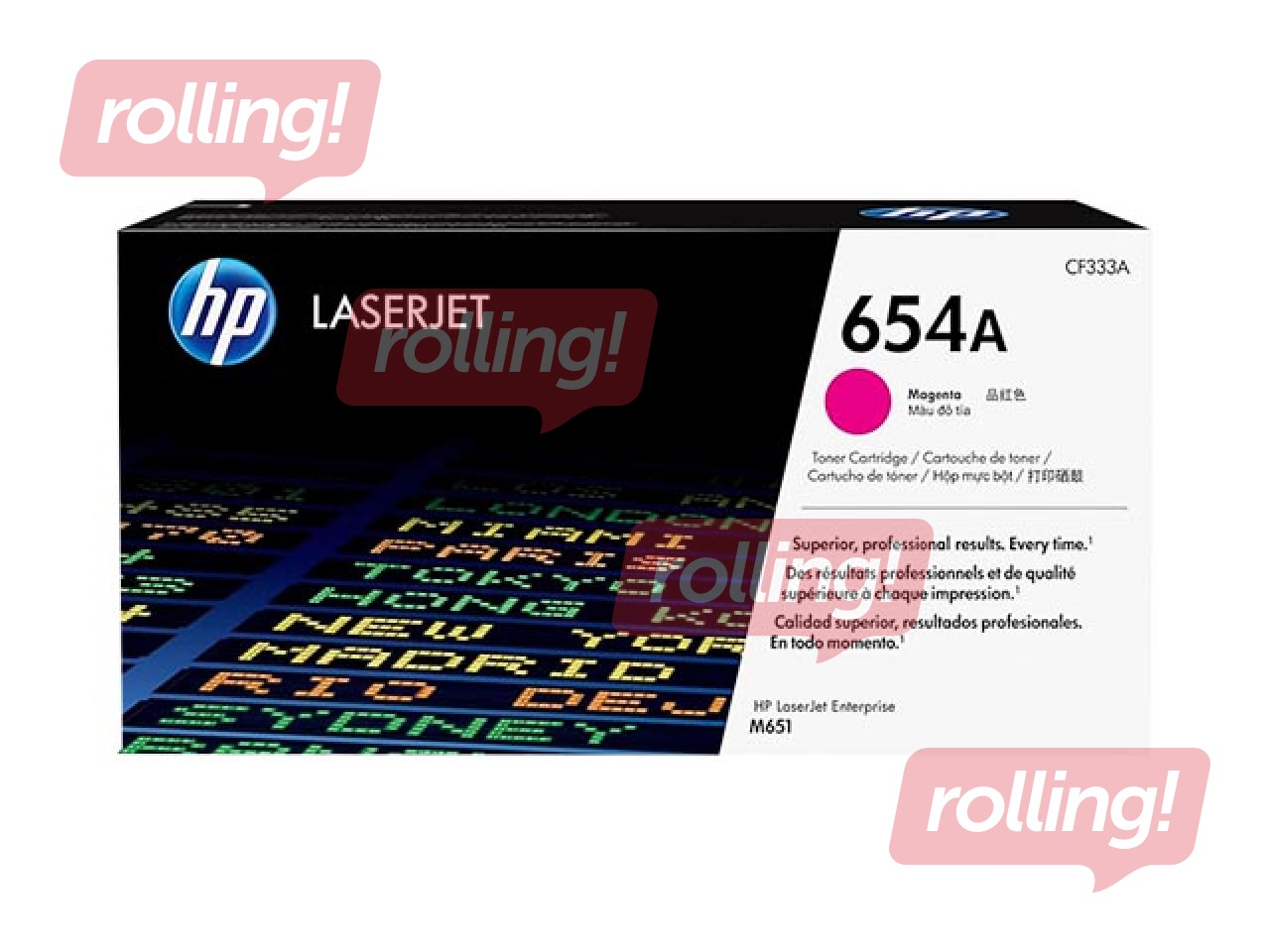 Tonera kasete HP Color LaserJet Enterprise M651, Fuksīna sarkana (15000 lpp)