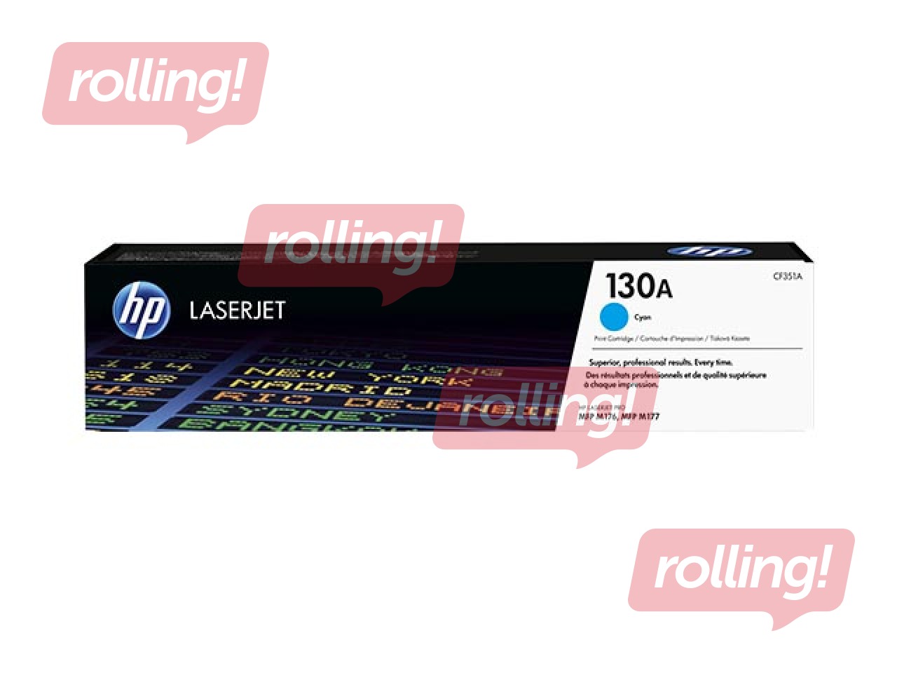 Tonera kasete HP 130A, ciānzila, (1000 lpp.)