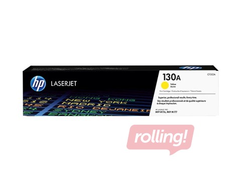 Tonera kasete HP 130A, dzeltena, (1000 lpp.)