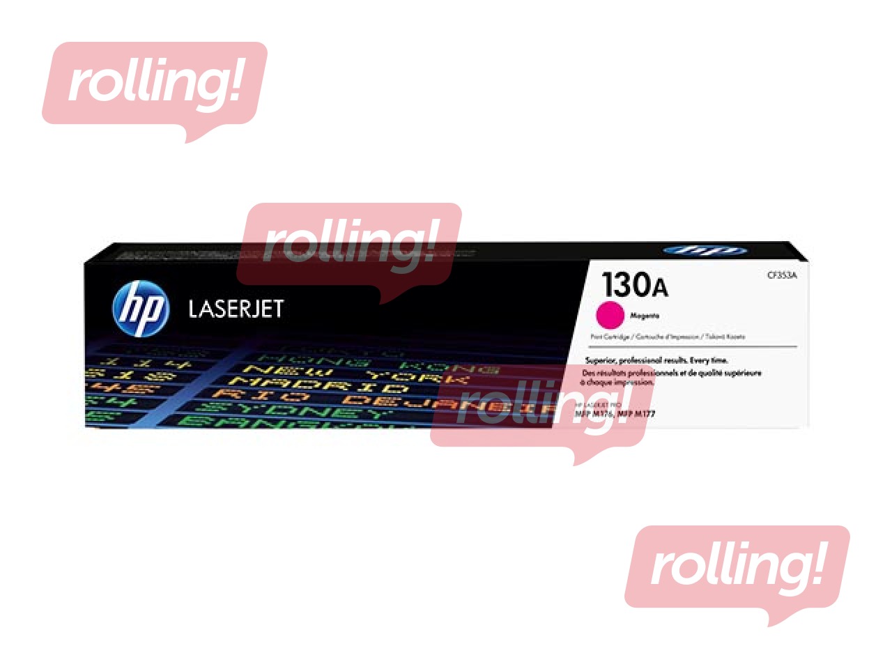 Tonera kasete HP 130A, fuksīna sarkana, (1000 lpp.)