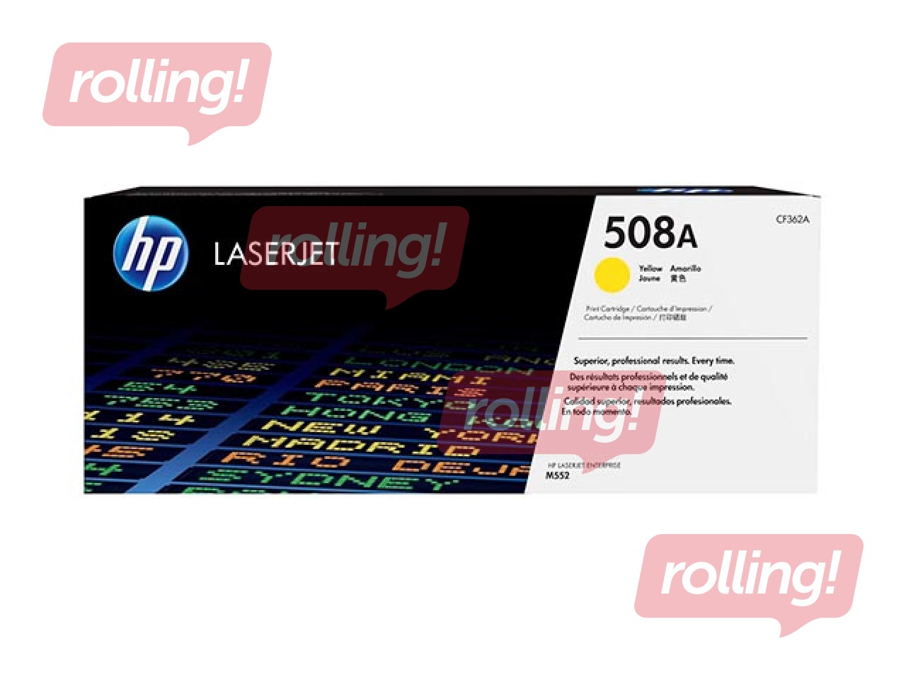 Toner cartridge HP 508A, yellow (5000 pages)