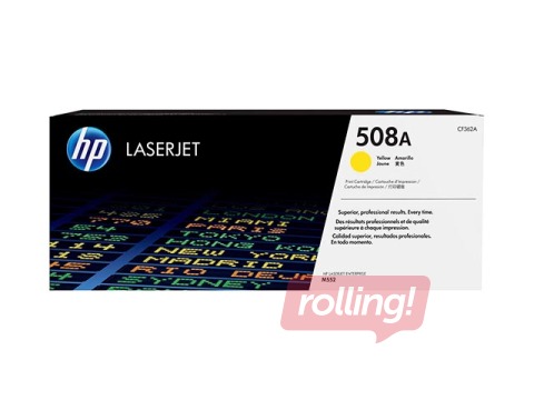 Tonerkassette HP 508A, kollane (5000 Ik.)