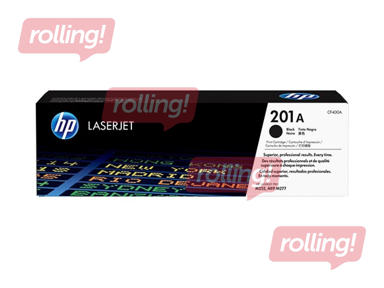 Tonera Kasete HP CF400A (201A), Melna (1500 lpp)
