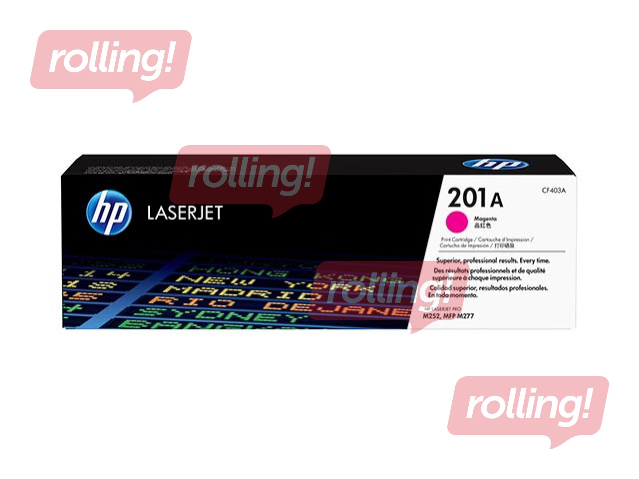 Tonera Kasete HP CF403A (201A), Fuksīna sarkana (1400 lpp)