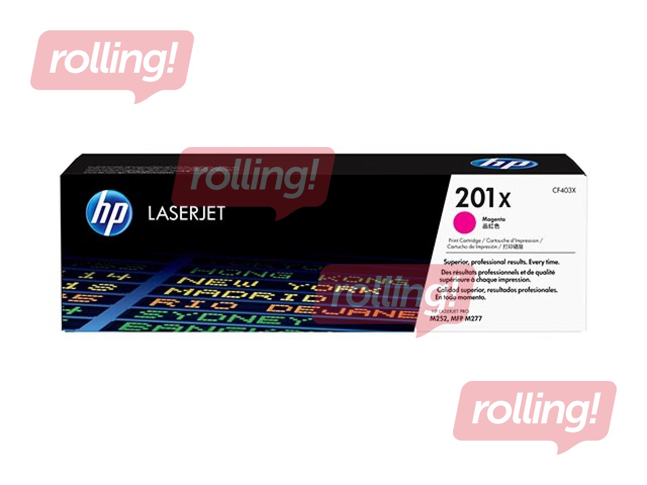 Tonera Kasete HP CF403X (201X), Fuksīna sarkana (2300 lpp)