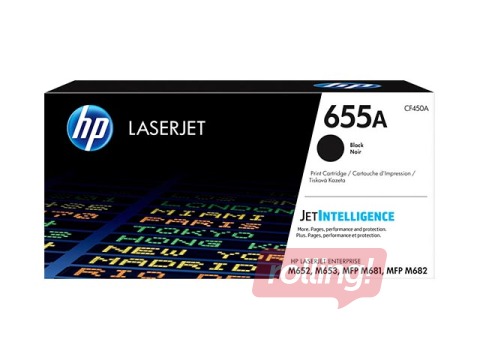 Tonera Kasete HP 655A, melna (12500 lpp)