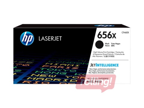 Tonera Kasete HP 656X, melna, 27000 lpp.