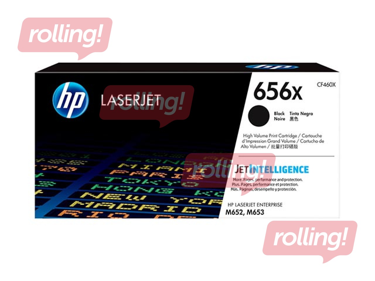 Tonera Kasete HP 656X, melna, 27000 lpp.