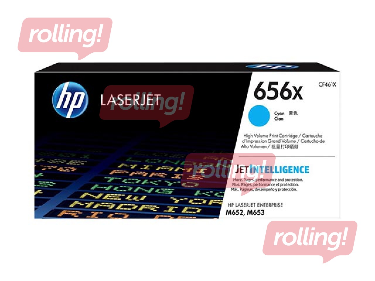 Tonera Kasete HP 656X, ciānzila, 22000 lpp.