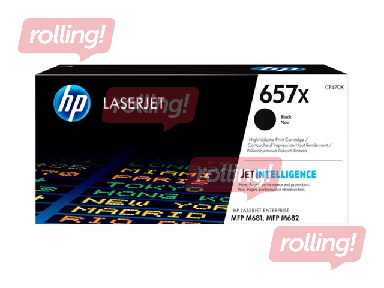 Tonera Kasete HP 657X, melna (28000 lpp)
