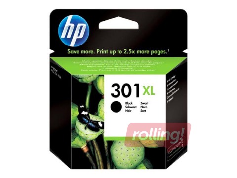Tintes kasete HP Nr. 301XL, melna, 8ml