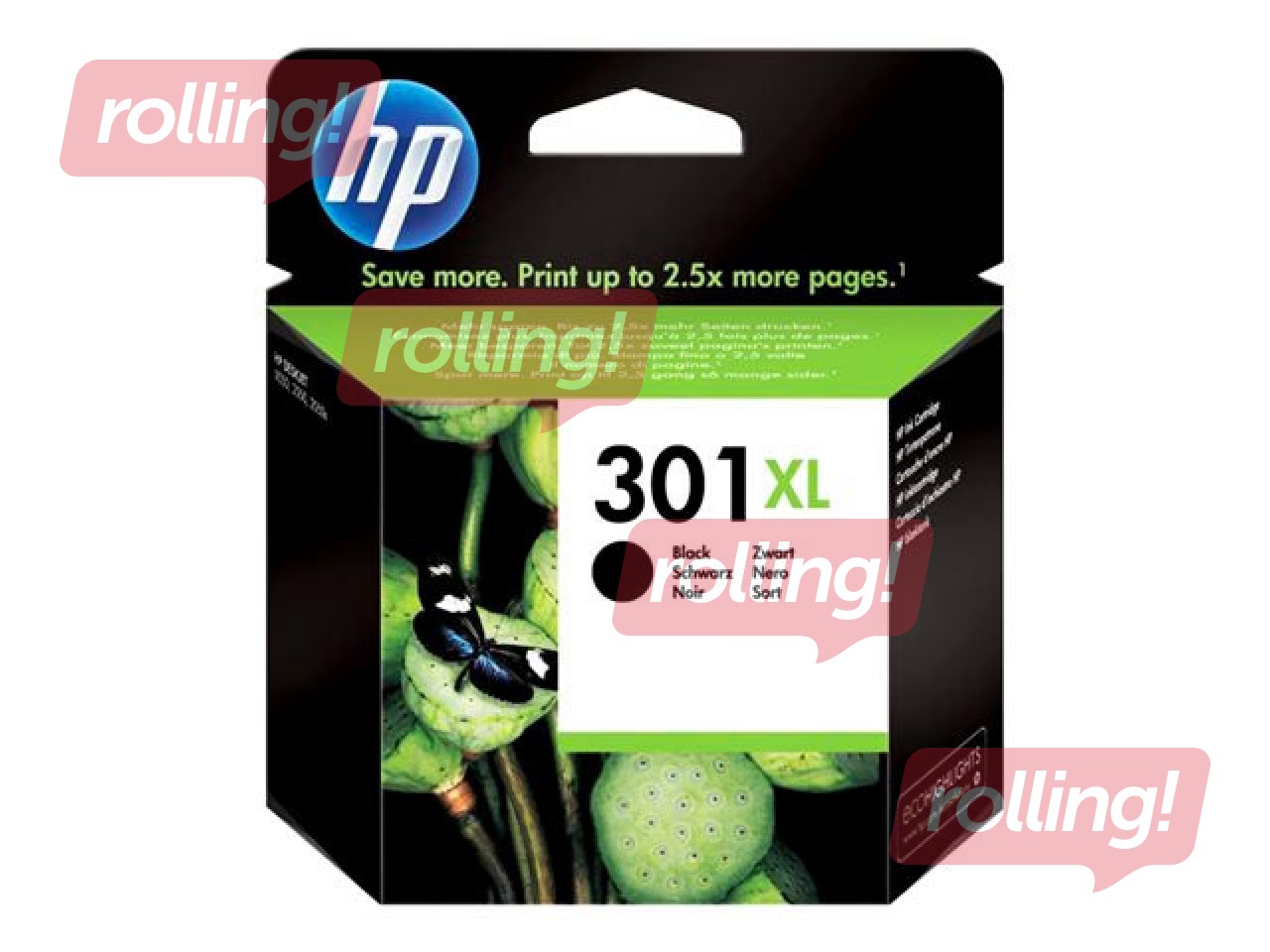 Tintes kasete HP Nr. 301XL, melna, 8ml