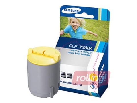 Tonera kasete Samsung CLP-300, dzeltena,  (1000 lpp.)