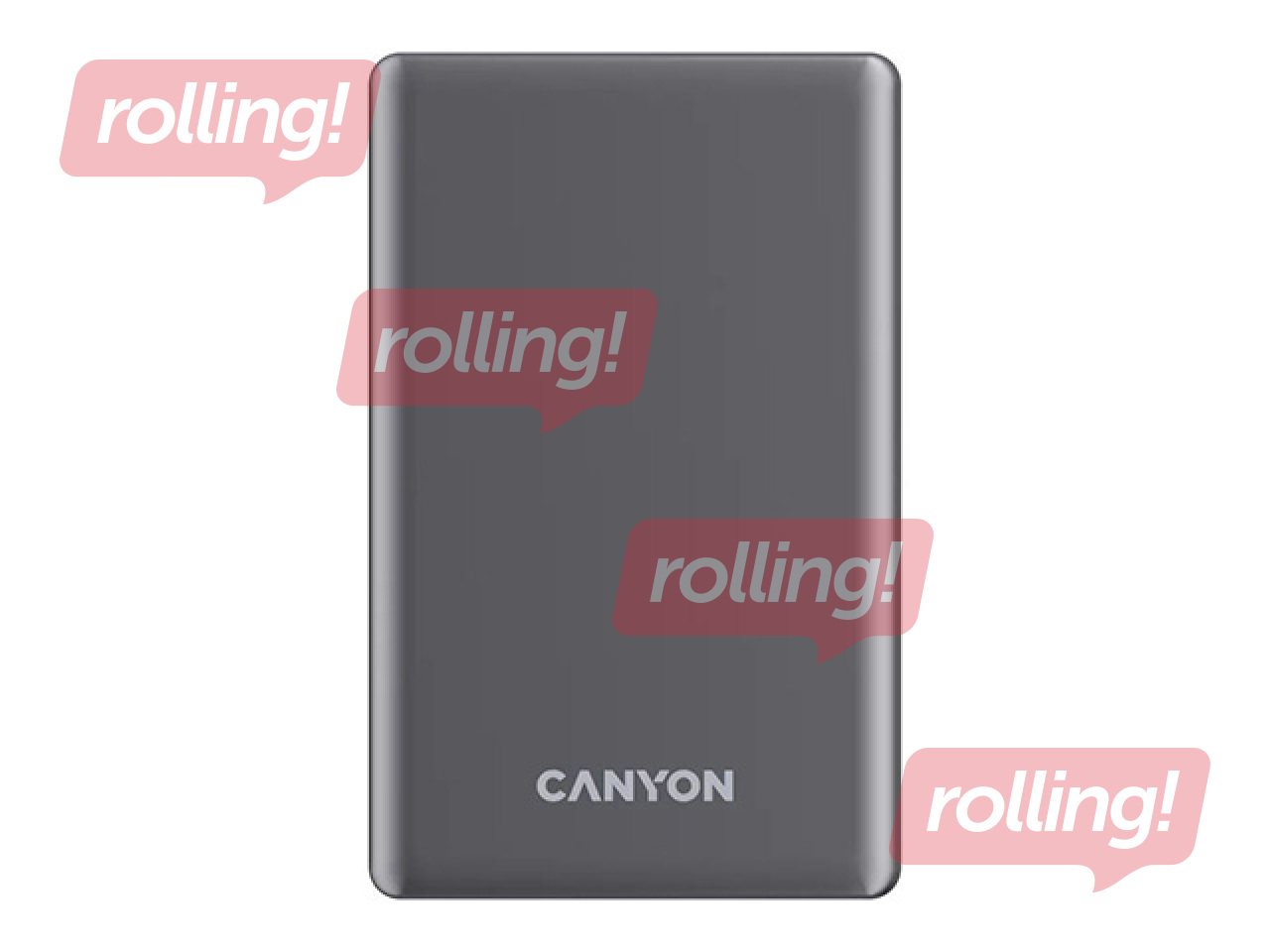 Magnētiskais mobilais lādētājs Canyon, OnPower 510 slim, MagSafe PD 20W, 10000mAh, tumši pelēks