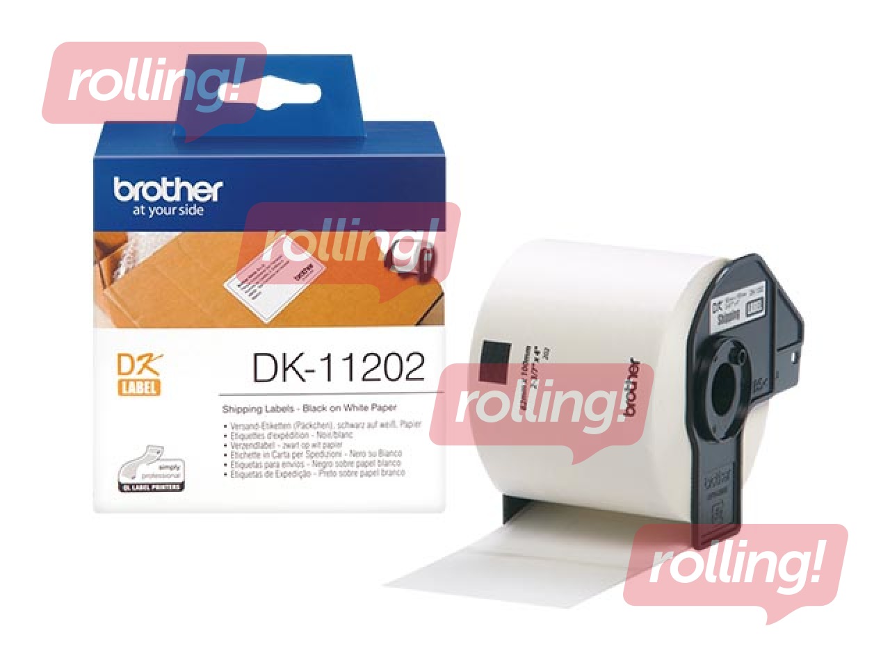 Brother DK-11202 Preču iepakojuma uzlīmes 62*100 300gab