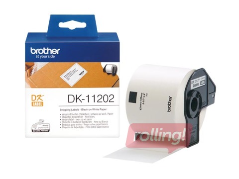 Kleepkirjalint Brother DK11202, pakendikleebised 62x100mm, 300 kleebist