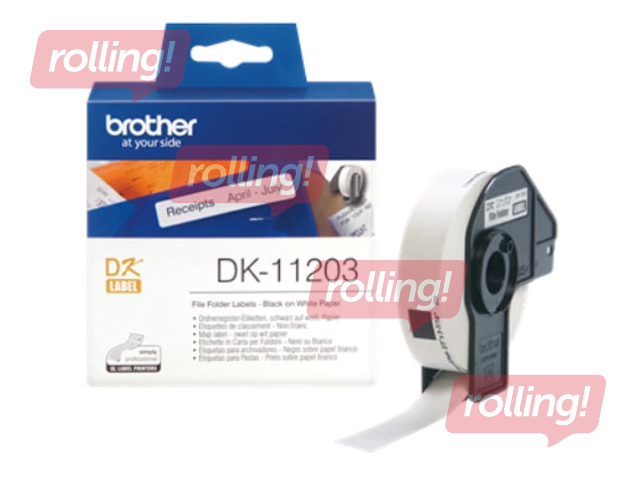 Brother DK-11203 Uzlīmes dokumentu mapēm 17*87 300gab