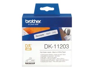 BROTHER FILE FOLDER LABELS 17MMX87MM