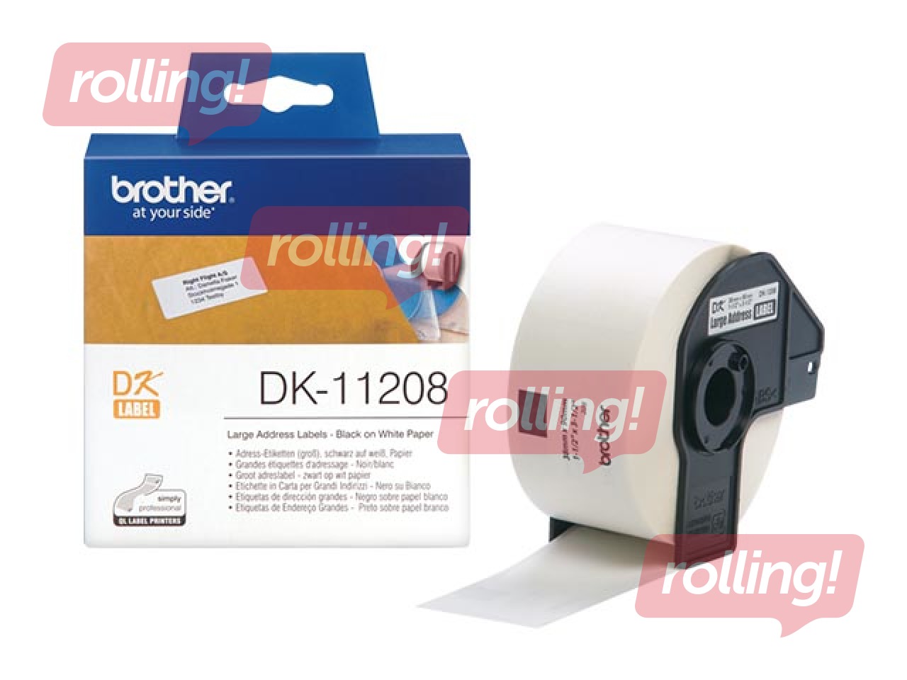 BROTHER LARGE ADRESS LABELS 38MMX90MM