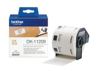 Kleepkirjalint Brother DK11209, väikesed aadressi kleebised 29x62mm, 800 kleebist 