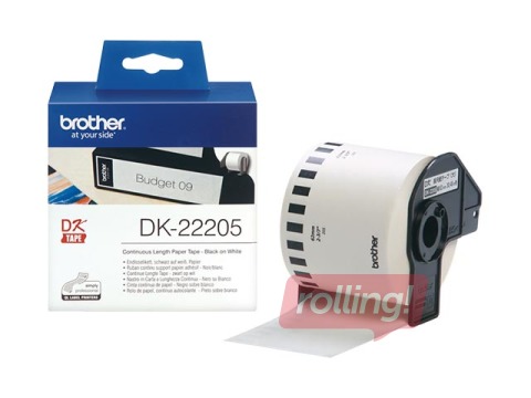 Brother DK-22205 papīra uzlīmju lente 62mm*30.48m