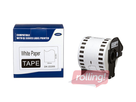 Alternatīva Brother papīra uzlīmju lente 62mm*30.48m