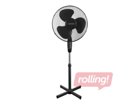 Grīdas ventilators Esperanza Hurricane EHF001, Melns, 40cm, 50W