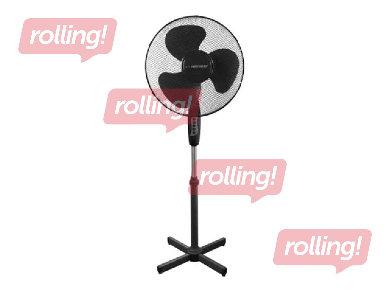 Grīdas ventilators Esperanza Hurricane EHF001, Melns, 40cm, 50W