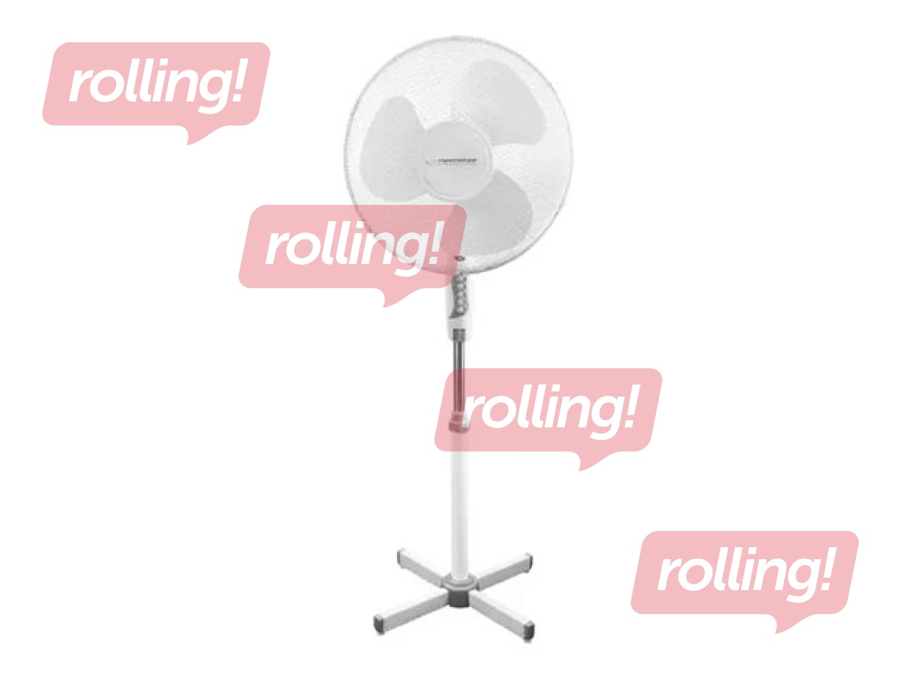 Grīdas ventilators Esperanza Hurricane EHF001, balts, 40cm, 50W