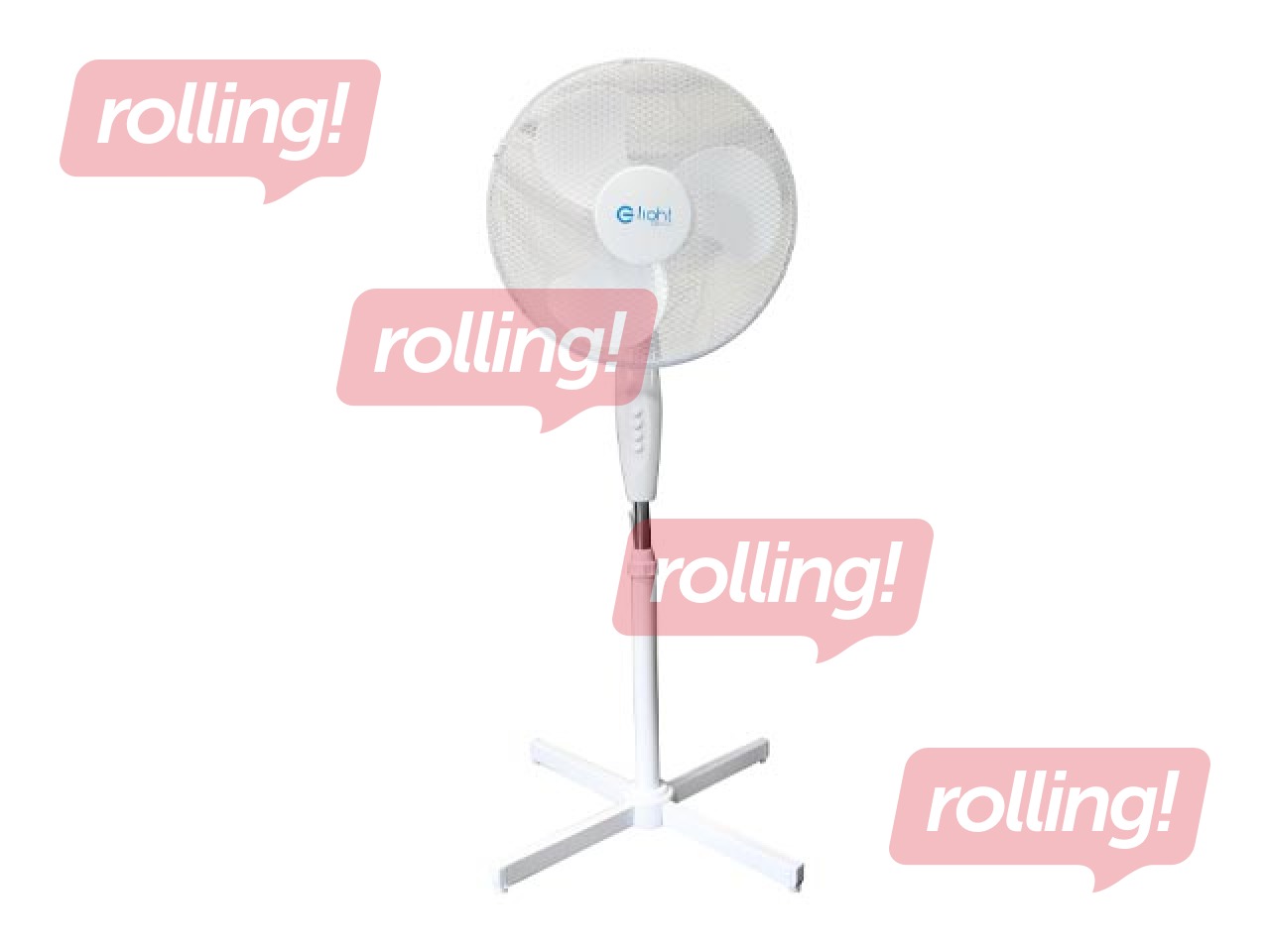 Põrandaventilaator Eco light, valge, 40cm, 45W