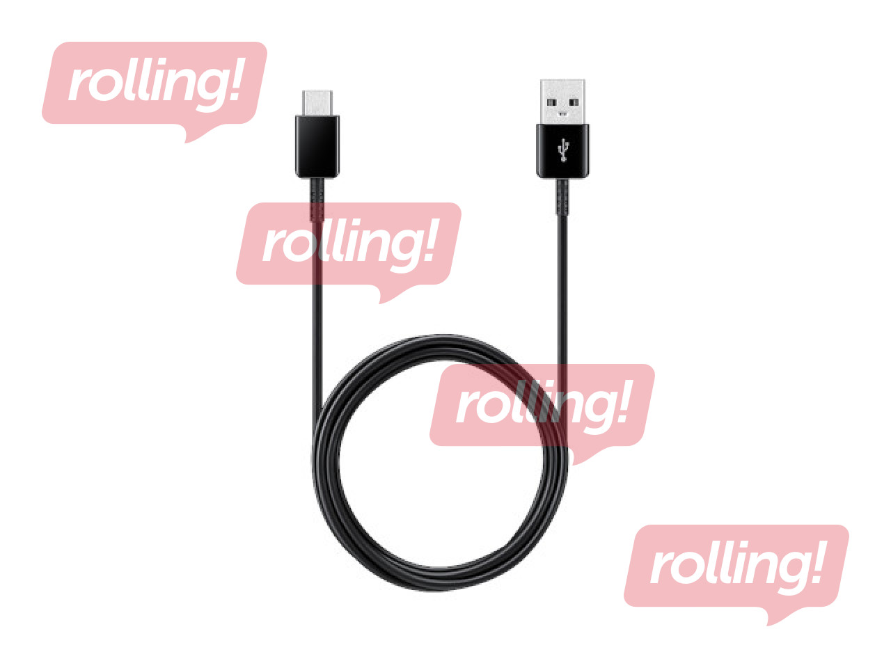 Savienotājvads Samsung USB - Type C, 1.5m, melns (2 gab)