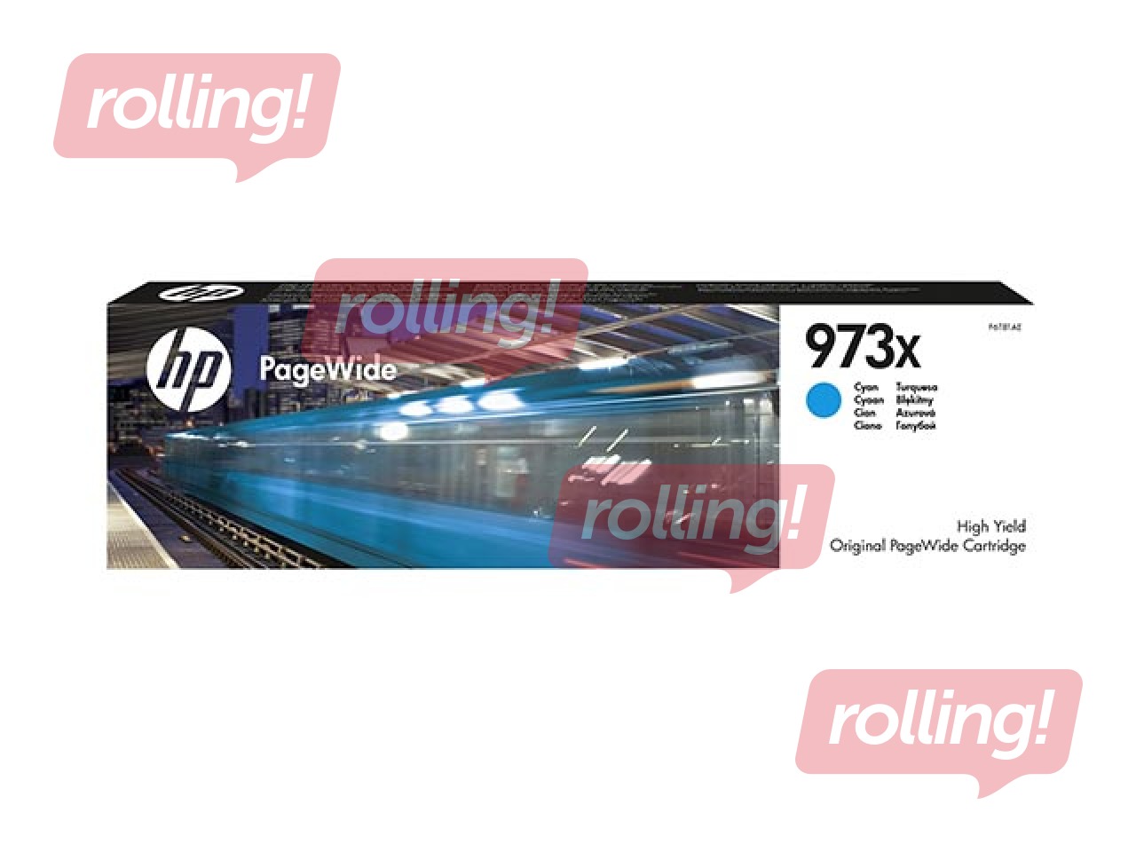 Tintes kārtridžs HP 973X PageWide, ciānzils (7000 lpp)
