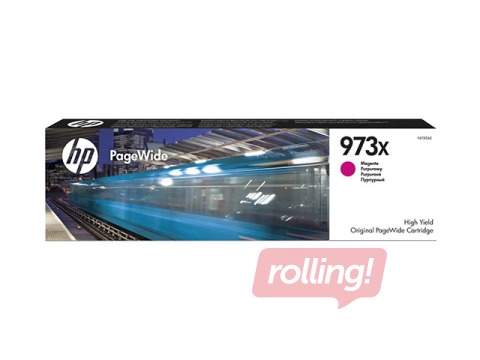 Tintes kārtridžs HP 973X PageWide, fuksīna sarkans (7000 lpp)